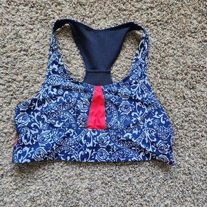 Oiselle Paisley Spandos Bra